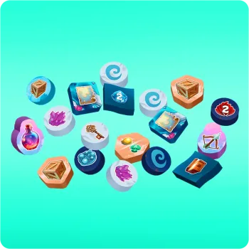 Floe – Wooden Token Set - Vorbestellung