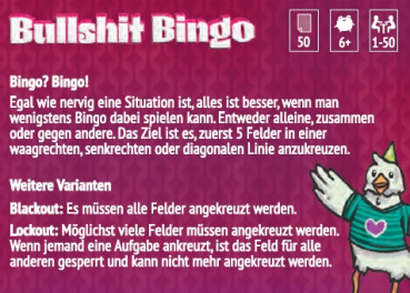 Preview: Bullshit Bingo – Familienfeier - Vorbestellung