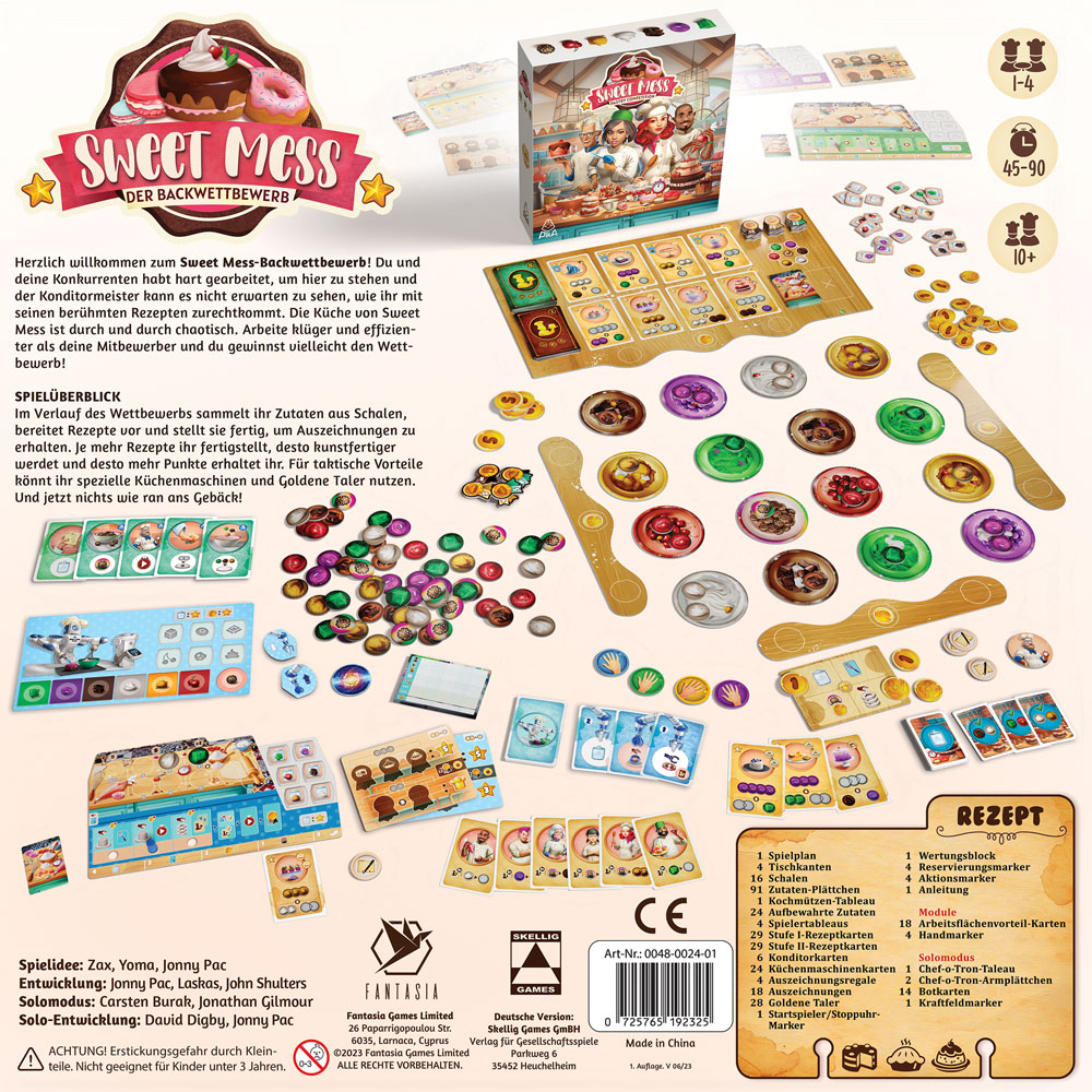 Sweet Mess: Der Backwettbewerb - Gioco Da Tavolo Familiare Sul Concorso Di Pasticceria - Divertimento Tattico Per Adulti E Bambini (dai 3 Anni In Su)