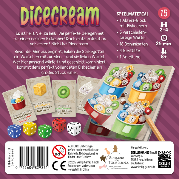 Dicecream - Vorbestellung